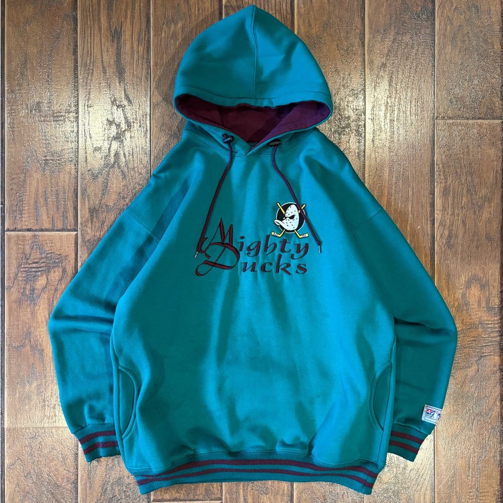 Vintage 90s Anaheim Mighty Ducks The Game Hoodie